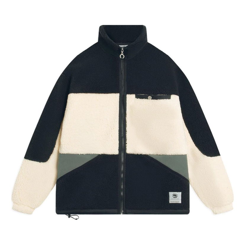 Takki Li-Ning BadFive Color Block Fleece Jacket Musta | AFDSA71-3