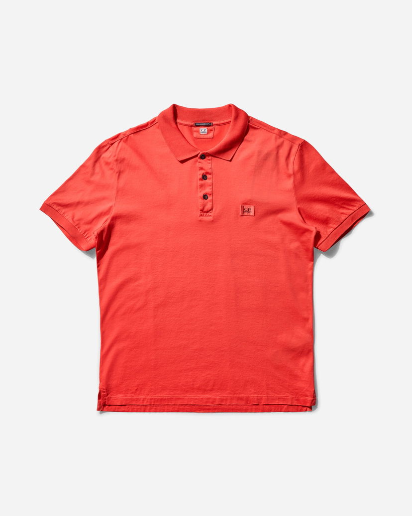 Poolopaita C.P. Company Mercerized Jersey Polo Shirt Punainen | 18CMPL091A-006374G 547