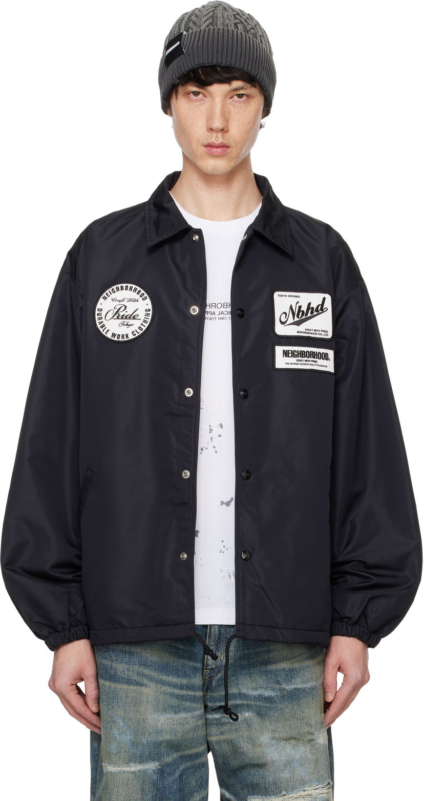 Tuulitakki Neighborhood Windbreaker Jacket Musta | 242TSNH-JKM02