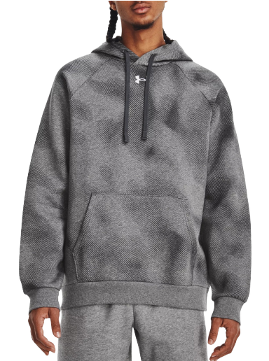 Huppari Under Armour Rival Fleece Printed Hoodie Harmaa | 1379759-025