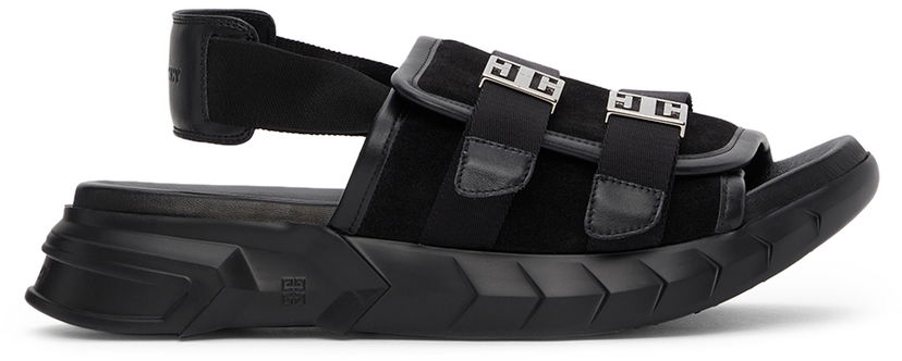 Tennarit ja kengät Givenchy Givenchy Marshmallow Slingback Sandals Musta | BE305SE14B