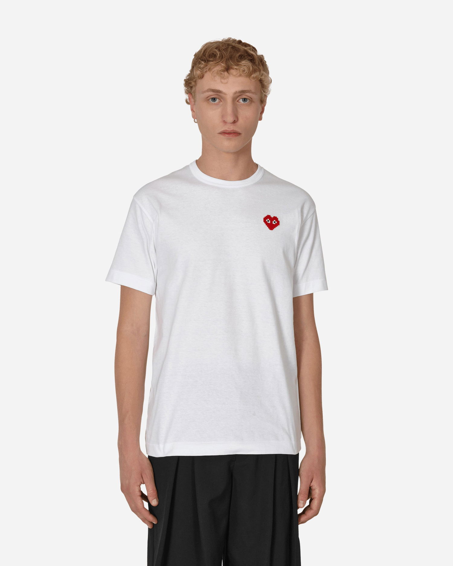 T-paita Comme des Garçons Invader Heart Valkoinen | P1T322 2, 0