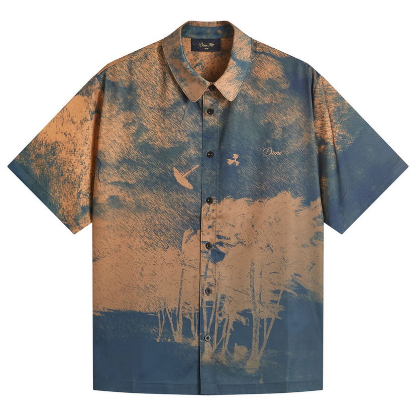 Paita Dime Dime Day Off Short Sleeve Shirt Sininen | DIMESU255-PEA
