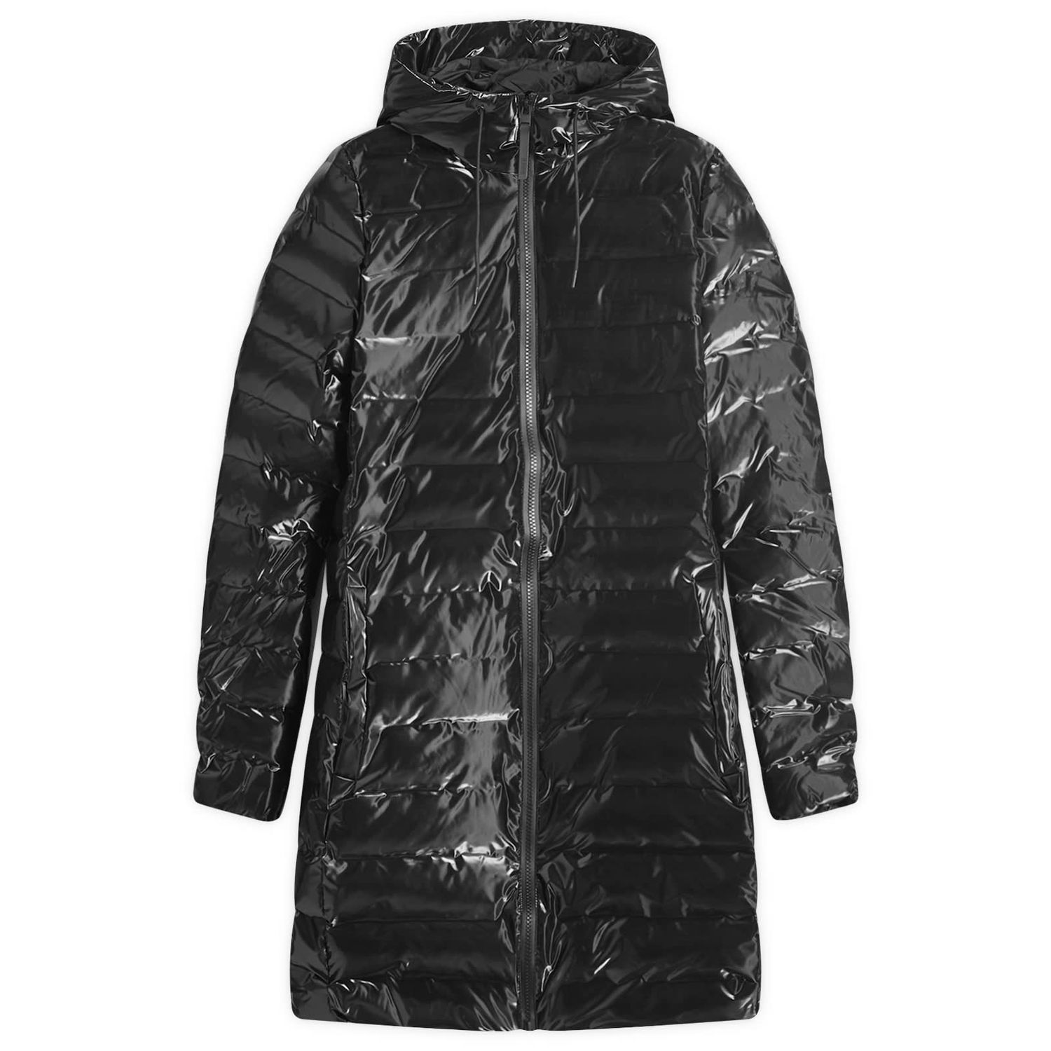 Puffer takki Rains Lohja Long Curve Puffer Jacket Musta | 15890-29, 0