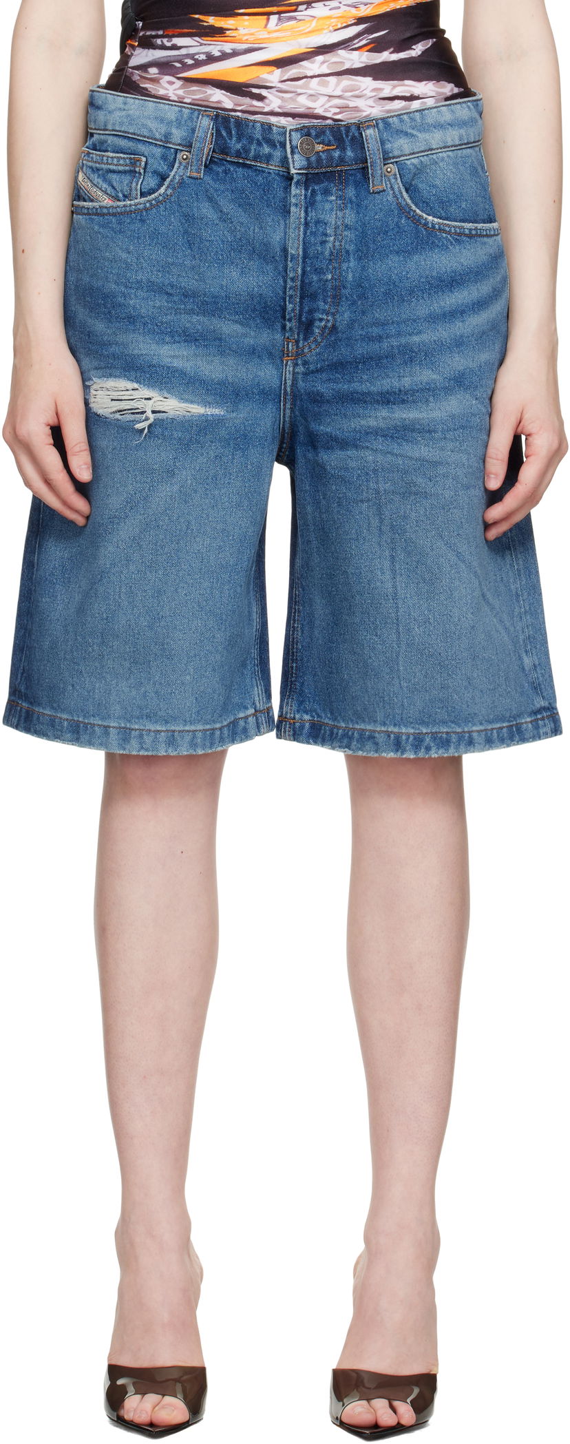 Shortsit Diesel Diesel De-Sire-Short Denim Shorts Sininen | A14051 0GRDY