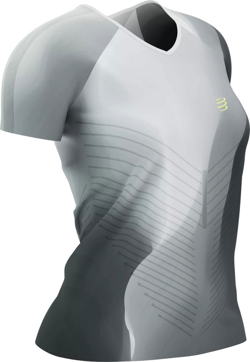 T-paita Compressport Performance Short Sleeve T-shirt Harmaa | atsw4309031