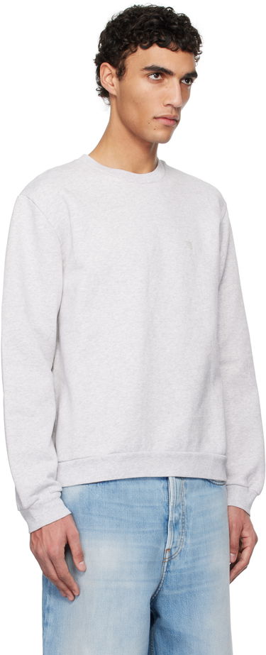 Villapaita Acne Studios Acne Studios Crew Neck Fleece Sweatshirt Harmaa | CI0186-, 1