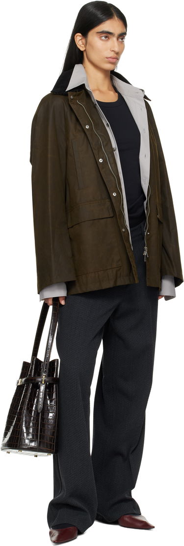 Takki TOTEME TOTEME Country Jacket Vihreä | 244-WRO4722-FB0320, 4