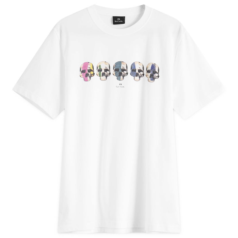 T-paita Paul Smith Paul Smith Multi Skull T-Shirt, Size Large Valkoinen | M2R-011R-PP5129-01