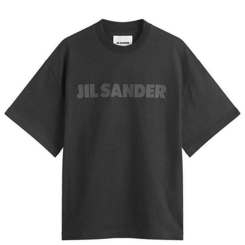 T-paita Jil Sander Tonal Logo T-Shirt Musta | J21GC0001-J20243-001