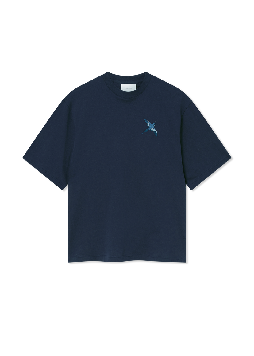 T-paita AXEL ARIGATO Micro Bee Bird T-Shirt Tummansininen | A3464002