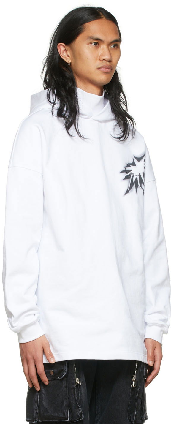 Huppari We11done Graphic Print Cotton Turtleneck Valkoinen | WD-TH1-22-702-U-WH, 1