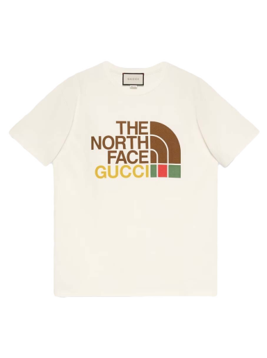 T-paita Gucci The North Face x Cotton T-shirt Valkoinen | 615044 XJDBZ 9095