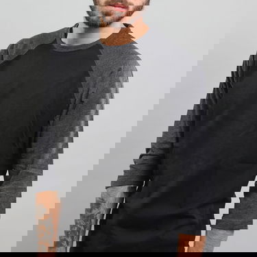 T-paita Urban Classics Contrast 3/4 Sleeve Raglan Tee Musta | TB366 černá, 2