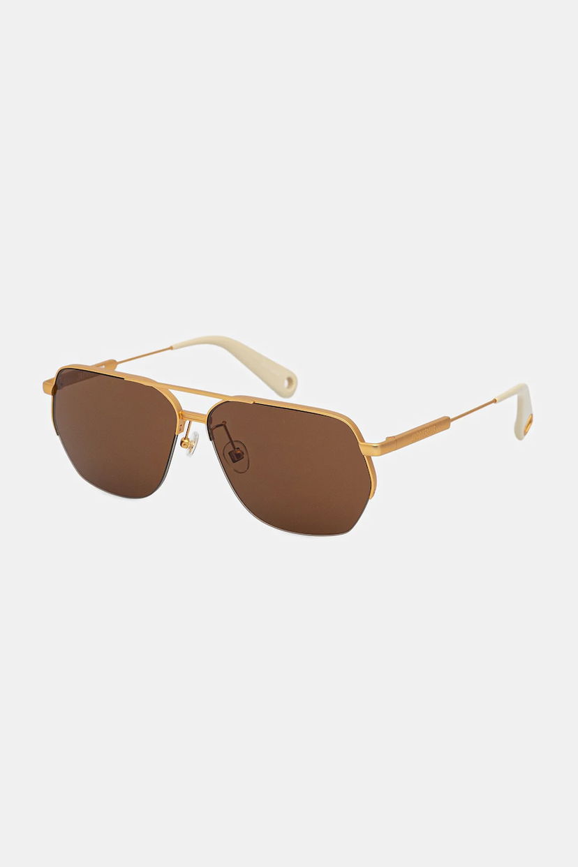 Aurinkolasit Jacquemus Jacquemus Aviador Sunglasses Ruskea | JAC67C1SUN