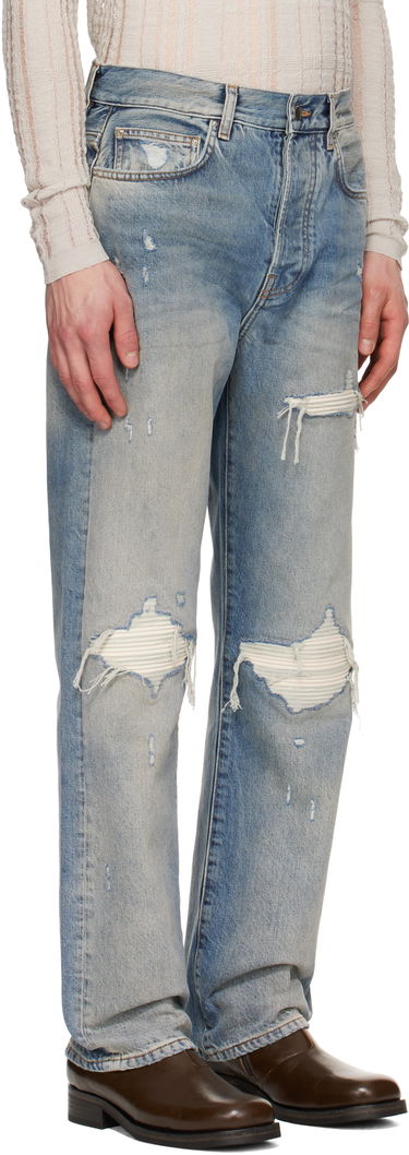 Jeans AMIRI AMIRI Suede Straight MX1 Jeans Sininen | AMDNGH1085, 1