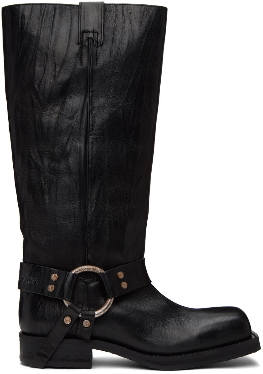 Tennarit ja kengät Acne Studios Black Buckle Boots Musta | AD0663-, 0