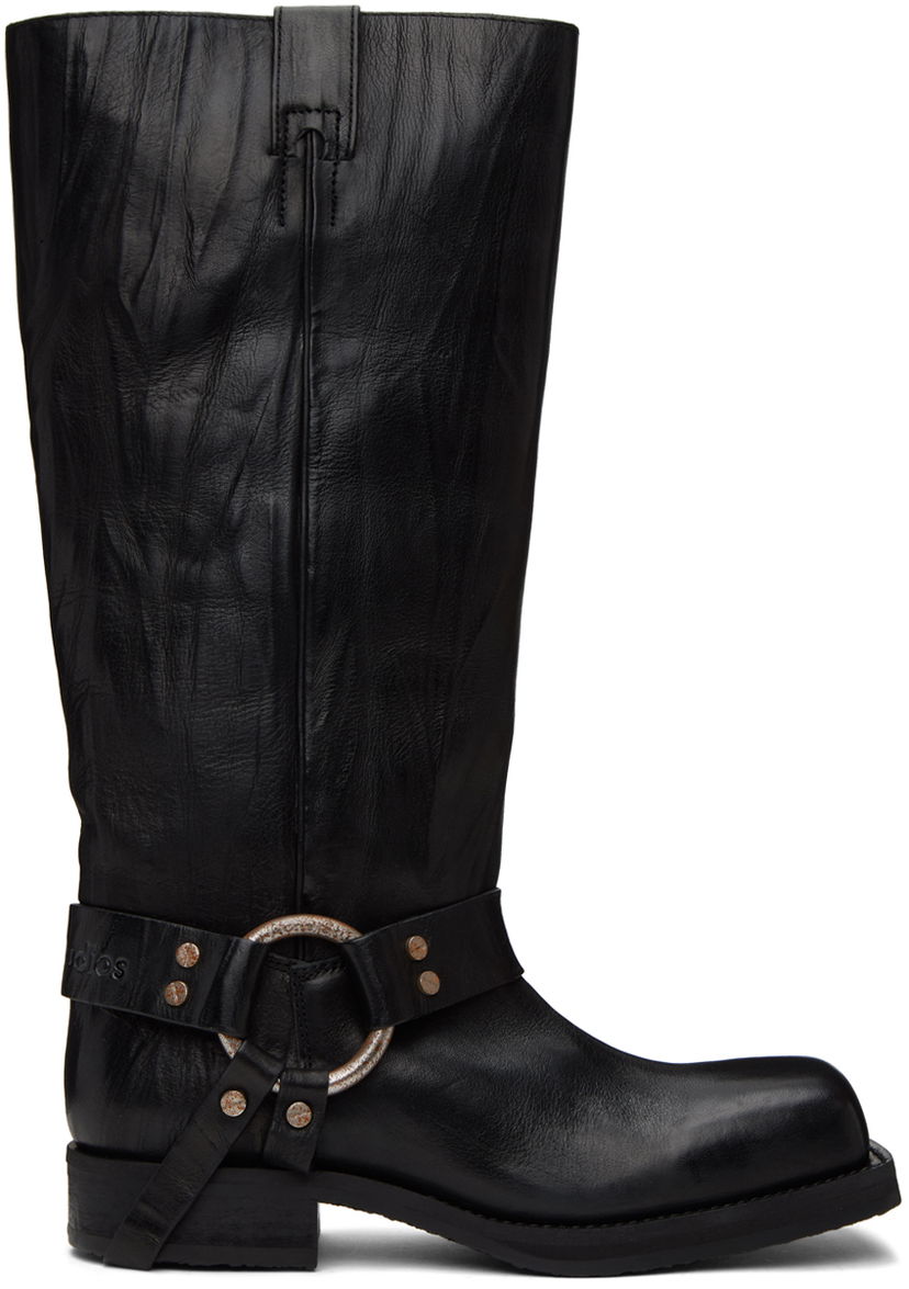 Tennarit ja kengät Acne Studios Black Buckle Boots Musta | AD0663-