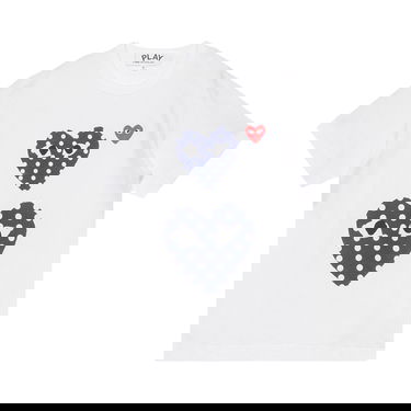 T-paita Comme des Garçons PLAY Polka Dot Duo T-Shirt Valkoinen | AZ T238 051 1, 1