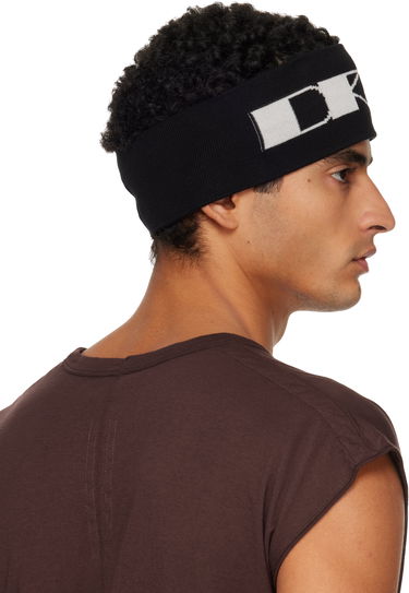 Hattu Rick Owens Rick Owens DRKSHDW Concordians Cotton Headband Musta | DA02E7480 KP6, 2