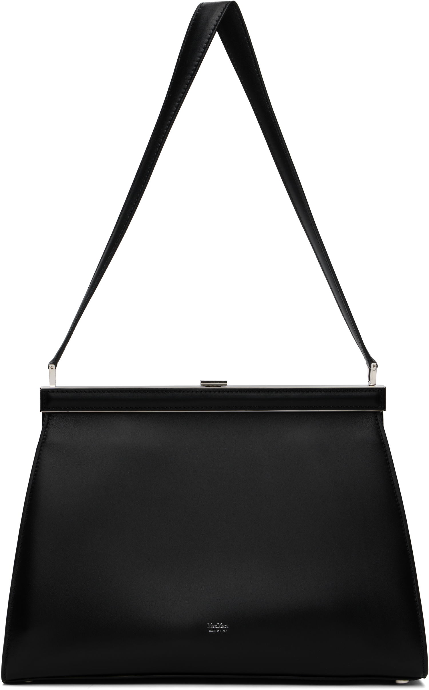 Käsilaukku Max Mara Biancaclasp Leather Frame Bag Musta | 2524516212600, 0