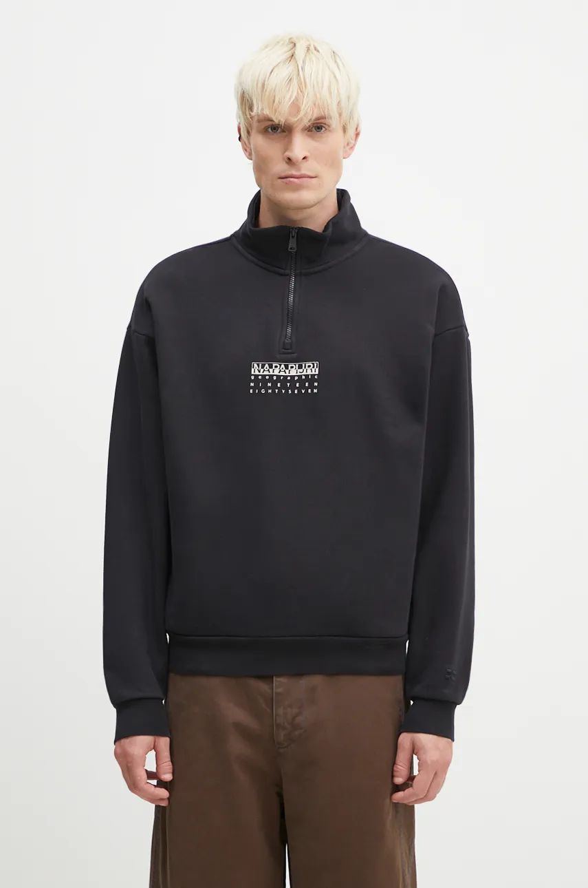 Huppari Napapijri Sweatshirt With Print Musta | NP0A4I6N9411, 0
