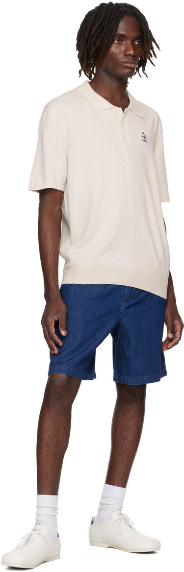 Poolopaita A.P.C. A.P.C. Octave Knit Polo Beige | COGDK-H23415, 3