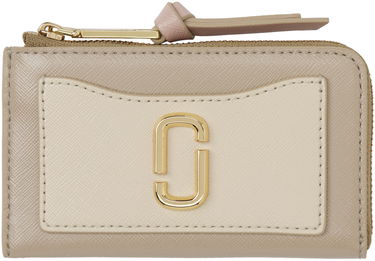 Lompakko Marc Jacobs Marc Jacobs 'The Utility Snapshot' Top Zip Wallet Beige | 2F3SMP063S07, 0