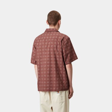 Paita Carhartt WIP Carhartt WIP Furoshiki Print Short Sleeve Shirt Ruskea | I034549_15, 2