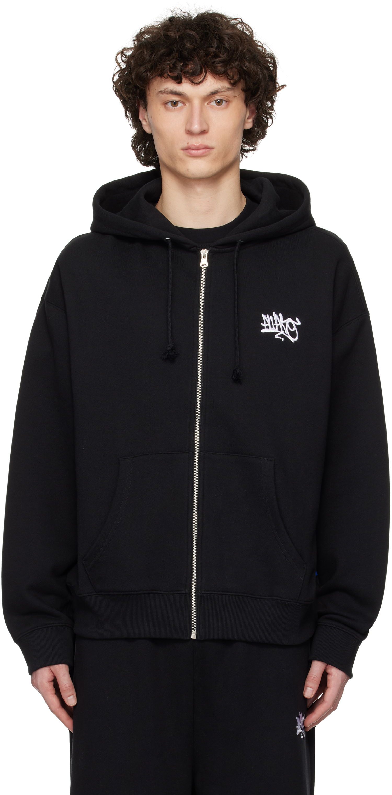 Huppari Awake NY Awake NY All City Zip-Up Hoodie Musta | AWK-SP25-HD005, 0