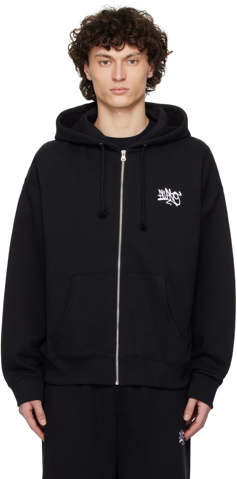 Huppari Awake NY Awake NY All City Zip-Up Hoodie Musta | AWK-SP25-HD005