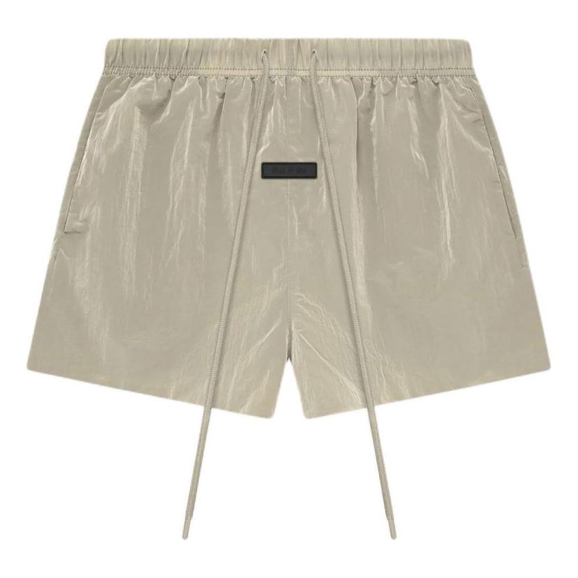 Shortsit Fear of God Crinkle Nylon Running Shorts Beige | 160SP244131F