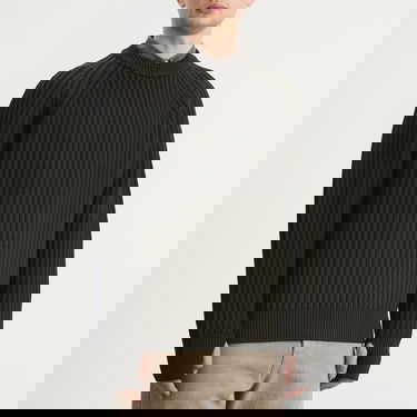 Villapaita Junya Watanabe Junya Watanabe MAN Double Sided Ribbed Knit Large Vihreä | WP-N002-051-1, 2