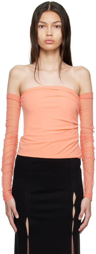 Tankkitoppi Helmut Lang Off Shoulder Blouse Oranssi | M04HW509, 0