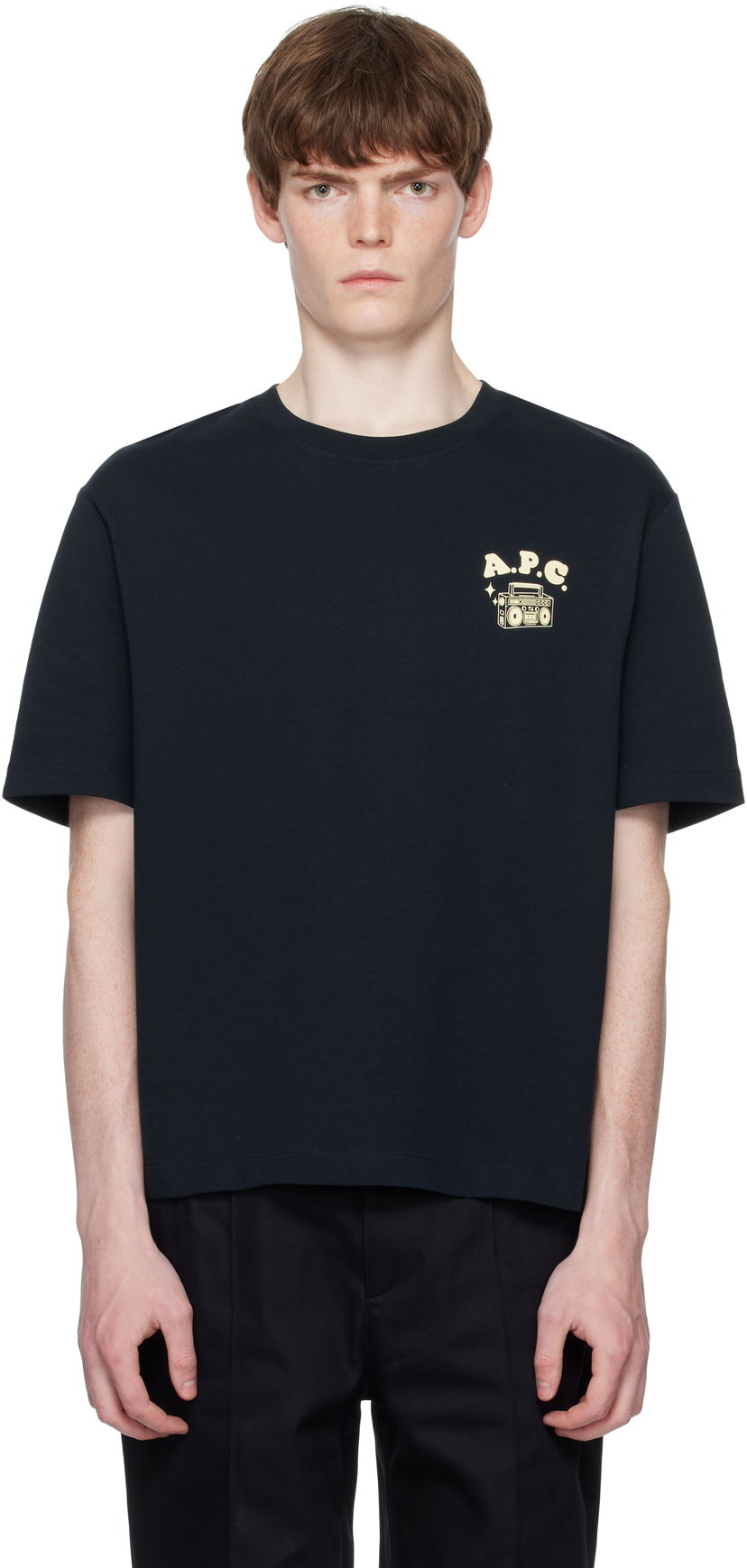 T-paita A.P.C. A.P.C. Disco Graphic T-Shirt Musta | COHGS-M26530