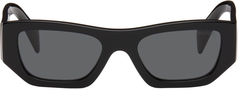 Aurinkolasit Prada Logo Square Sunglasses Musta | 0PR A01S 8056597967983