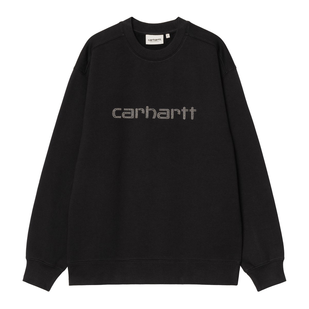 Huppari Carhartt WIP Rivet Script Sweatshirt Musta | I034420_9, 0