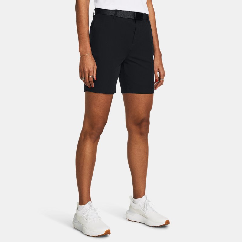 Shortsit Under Armour Drive Shorts (18 cm) für Damen Schwarz / Halo Grau 14 Musta | 1383616-001