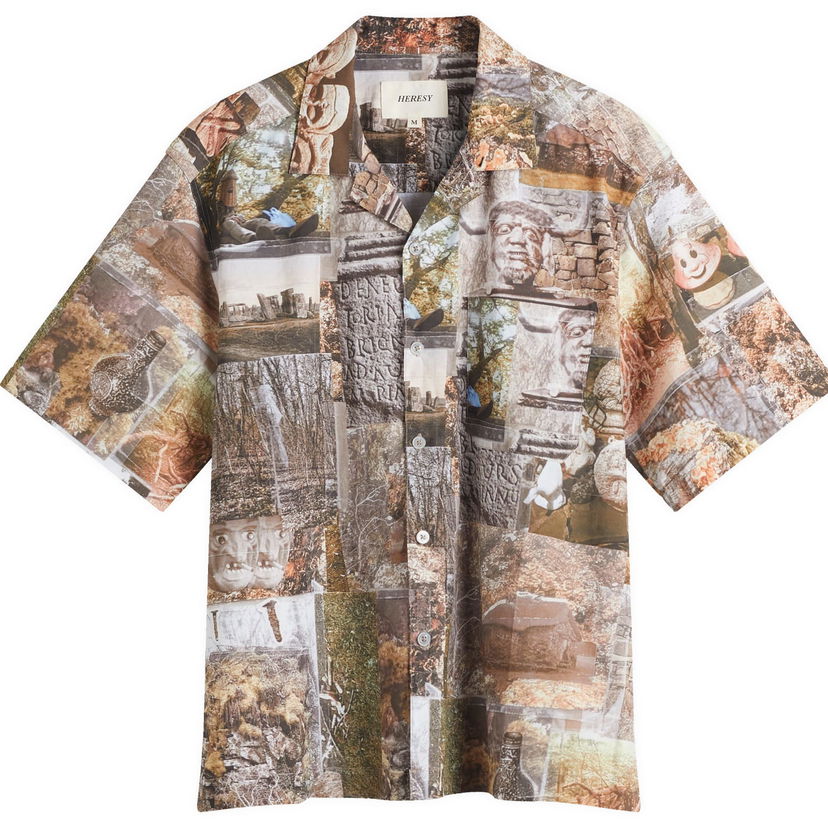 Paita Heresy Heresy Study Print Shirt Ruskea | HSS25-CS01