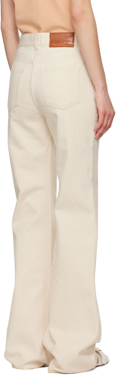 Jeans CHLOÉ Chloé High-Rise Flare Jeans Beige | CH25UDP03251, 2