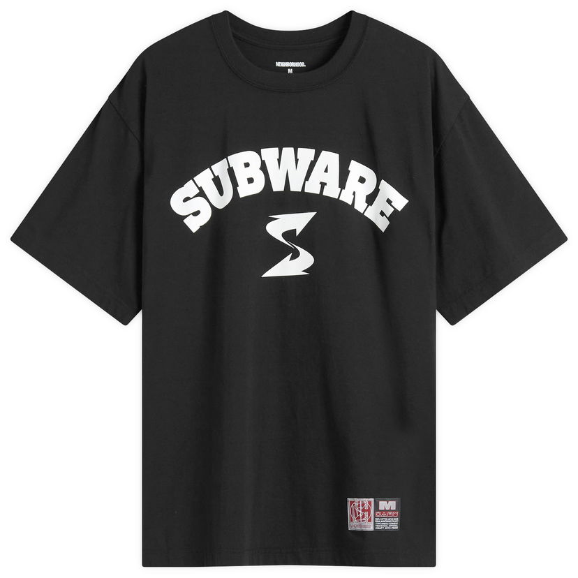 T-paita Neighborhood Black Subware SS-3 Graphic T-Shirt Musta | 242PC49N-ST03-BLK