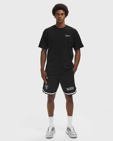 Shortsit New Era Striped Athletic Shorts Las Vegas Raiders Musta | 60594948, 2