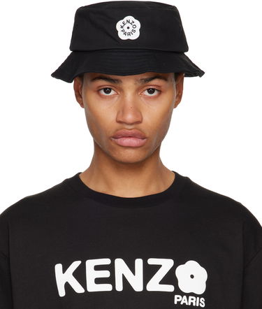Huppari KENZO Logo Patch Bucket Hat Musta | FF58AC414F34, 0