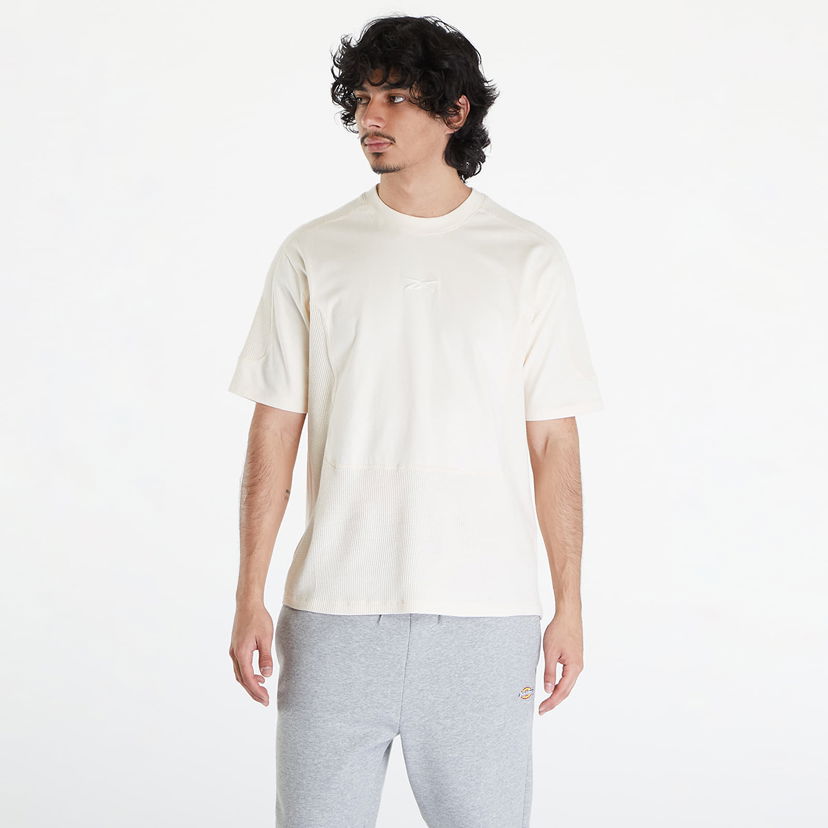 T-paita Reebok LTD Training Waffle Pattern T-Shirt Beige Valkoinen | RMAA002C99JER0016161