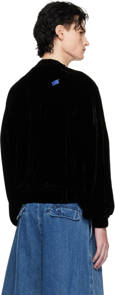 Huppari ADER ERROR Velvet Relaxed Fit Sweatshirt Musta | BN01FWSW0101BK, 2