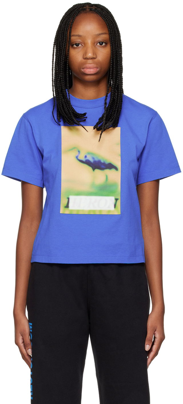 T-paita HERON PRESTON Heron Preston Heron Censored T-Shirt Sininen | HWAA032F22JER0024519