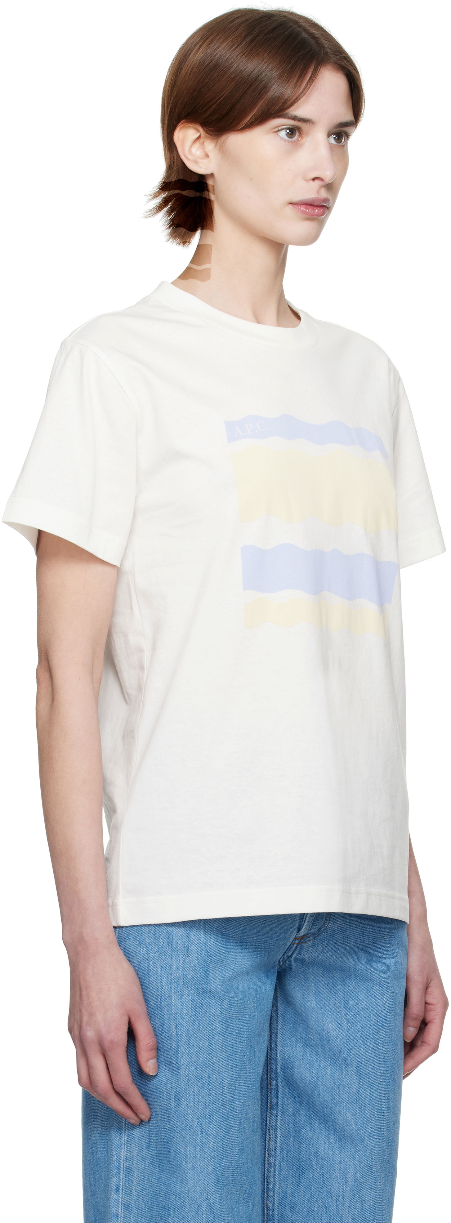 T-paita A.P.C. A.P.C. Malone Graphic T-Shirt Valkoinen | COGCK-M26506, 1