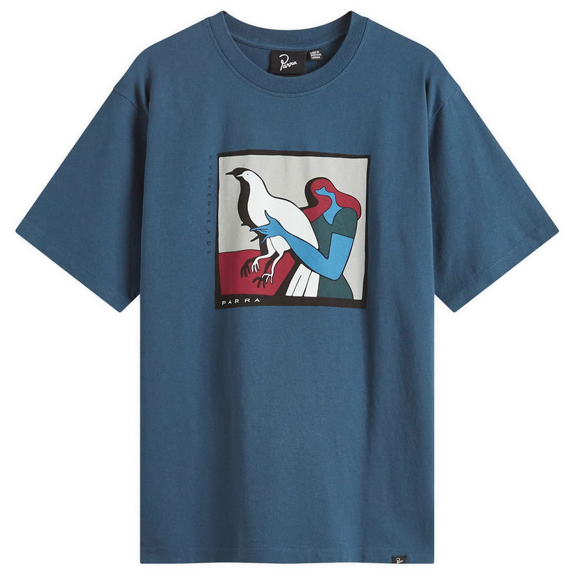T-paita By Parra Parra Look At It T-Shirt Sininen | 53300-BLU
