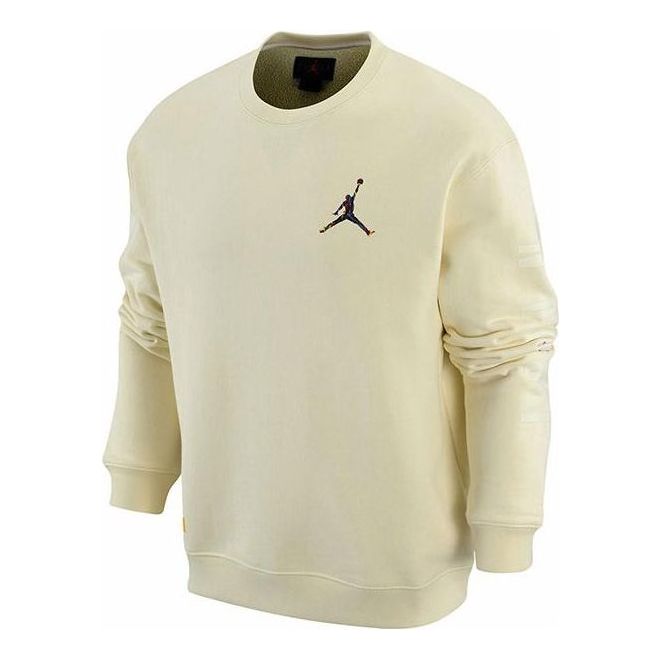 Villapaita Jordan Logo Sweatshirt Beige | FB7658-113