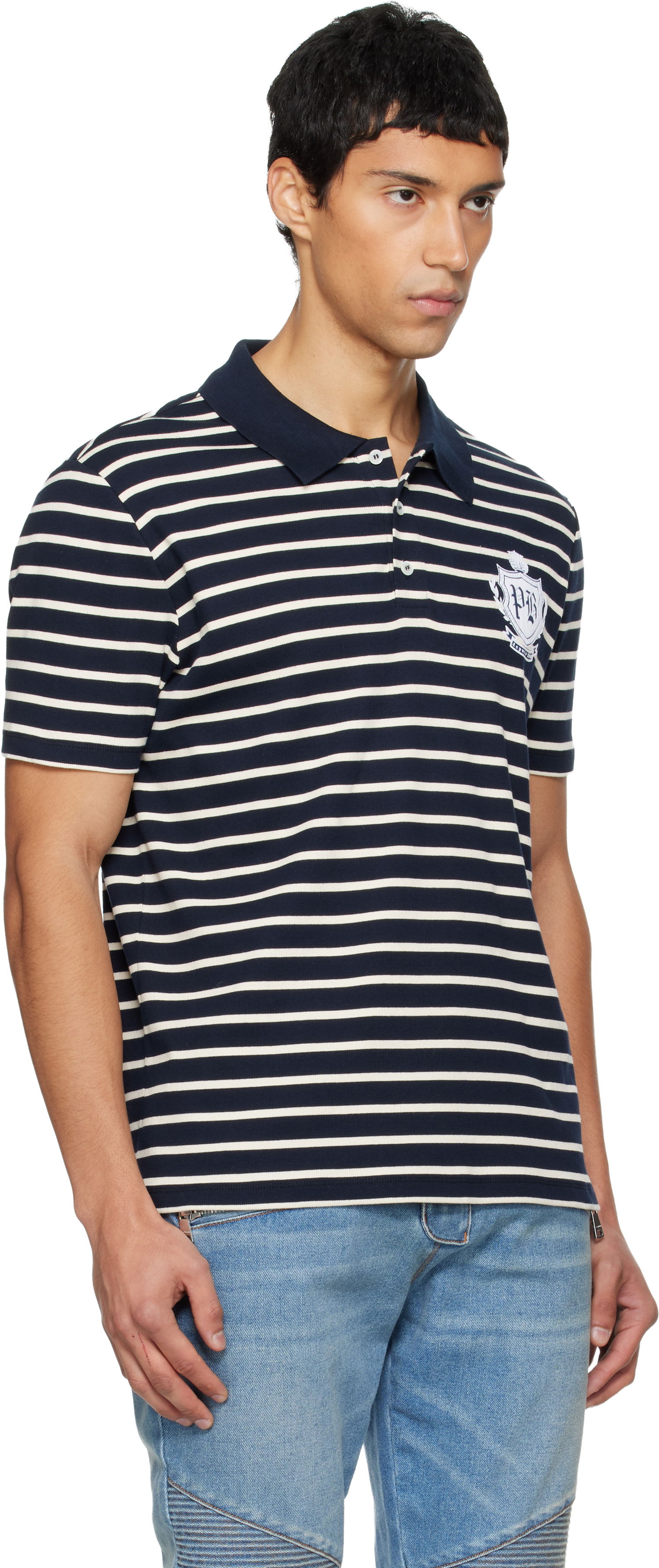 Poolopaita Balmain College Emblem Polo Monivärinen | FH0GC026GF30, 1